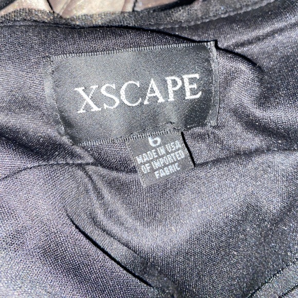 XSCAPE Ombré Sequined Racerback Gown - Picture 7 of 17